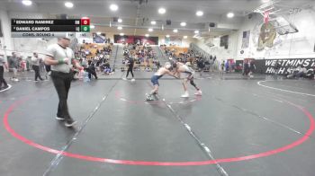 132 lbs Cons. Round 4 - Daniel Campos, La Quinta/LQ vs Edward Ramirez, Rancho Mirage