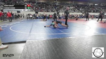 80 lbs Consi Of 16 #1 - Bash Hasley, Comanche MS vs Parker Hobbs, Salina Wrestling Club