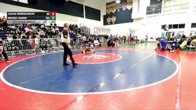 70 lbs 7th Place Match - Mickey Saenz, Threshold Wrestling Club vs Lucas Wierzchucki, Monster Garage
