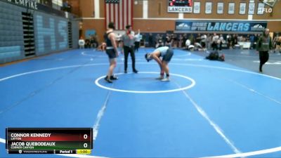 215 lbs Cons. Round 4 - Jacob Quebodeaux, Corner Canyon vs Connor Kennedy, Layton