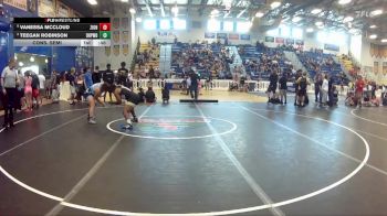 170 lbs Cons. Semi - Vanessa Mccloud, Brevard FCA vs Teegan Robinson, Dothan HS/ Patriots WC Dothan