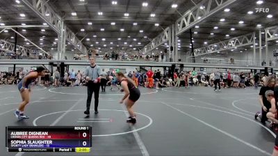 132 lbs Round 1 (8 Team) - Aubree Dignean, Crown City Queens Red vs Sophia Slaughter, 5forty Lady Brawlers