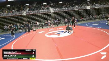 175 lbs 2nd Place Match - Carson Clapp, Jackson Hole Wrestling Club vs Cinch Dalton, Cody Wrestling Club