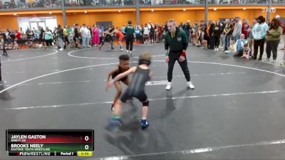 60 lbs Champ. Round 2 - Brooks Neely, Eastside Youth Wrestling vs Jaylen Gaston, Ninety Six