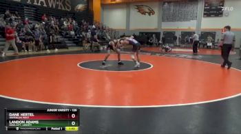 126 lbs Cons. Round 2 - Landon Adams, Iowa City, Liberty vs Dane Hertel, Waterloo West