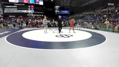 157 lbs Cons. Rd Of 16 - Dimitri Kizer, OK vs Kale Baumann, MT