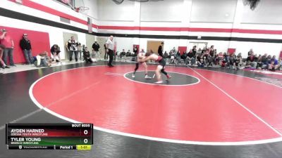 100-105 lbs Round 4 - Ayden Harned, Odessa Youth Wrestling vs Tyler Young, Bronco Wrestling