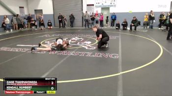 94 lbs Round 3 - Zaige Thammavongsa, Avalanche Wrestling Association vs Kendall Humbert, Marathon Wrestling Club