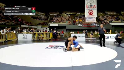 Schoolboys - 115 lbs Champ. Round 1 - Jesse Velasco vs Omar Gadelrab, MATletes