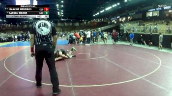 132 lbs Cons. Round 1 - Carson Moore, Carrollton vs Isaac De Medeiros, Carolina Forest