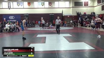 132 lbs Round 2 - Cale Nash, Clear Creek-Amana vs Sawyer Wieland, Independence