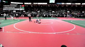 90 lbs Champ. Round 1 - Braxton Alexander, Unattached vs James Woodland, OCGA