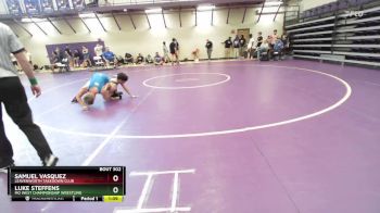 126 lbs Cons. Round 4 - Samuel Vasquez, Leavenworth Takedown Club vs Luke Steffens, MO West Championship Wrestling