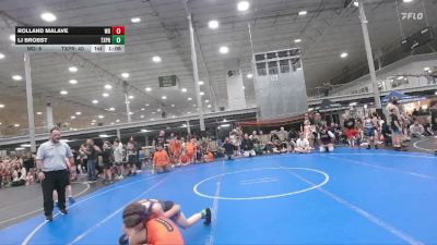80 lbs Semis & 1st Wrestleback (8 Team) - Rolland Malave, Wayne Danger vs LJ Brobst, Terps Xpress