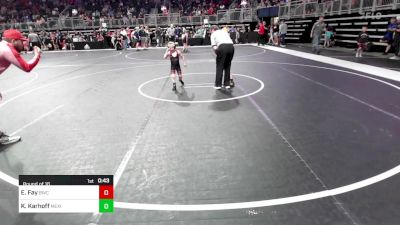 49 lbs Round Of 16 - Elijah Fay, Bulls vs Kasen Karhoff, Mexico Youth Wrestling