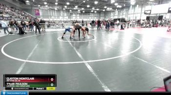 119 lbs Quarterfinal - Tyler Paulson, LaCrosse Area Wrestlers vs Clayton Montclair, Big Game WC MT