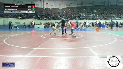 108 lbs Consi Of 32 #2 - Chloe Jackson, Comanche MS vs Ella Langham, Mustang Middle School