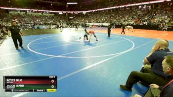 D1-145 lbs Semifinal - Jacob Ward, Bay Port vs Royce Nilo, Milton