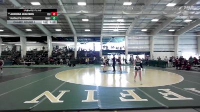 117 lbs Champ. Round 1 - Katalyn Dowell, Manchester vs Aurora Walters, Frostburg State