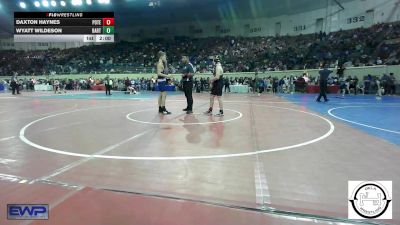 130 lbs Round Of 64 - Daxton Haynes, Poteau vs Wyatt Wildeson, Bartlesville JH