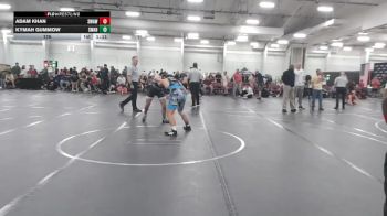 126 lbs Round 7 (10 Team) - Adam Khan, Savage WA White vs Kymah Gummow, Savage WA Black