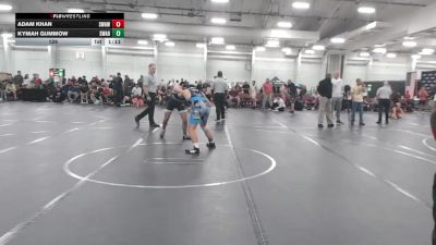 126 lbs Round 7 (10 Team) - Adam Khan, Savage WA White vs Kymah Gummow, Savage WA Black