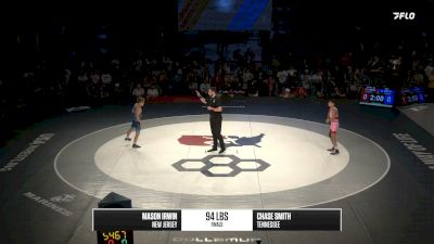 94 lbs 1st Place Match - Mason Irwin, New Jersey vs Chase Smith, Tennessee