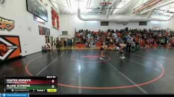 120 lbs Round 3 - Hunter Norwick, Laurel Middle School vs Blaine Schwend, Laurel Middle School