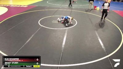 70 lbs Semis (4 Team) - Brody Sturm, K-M vs Elih Schaefer, Z-M (Zumbrota/Mazeppa)