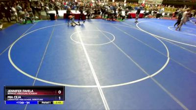 105 lbs 1st Place Match - Jennifer Favela, Brawley Wrestling Academy vs Mia Ceja, Livingston High School Wrestling