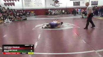126 lbs 3rd Place Match - Matthew Trinidad, Desert Ridge vs Benjamin Salas, Durango