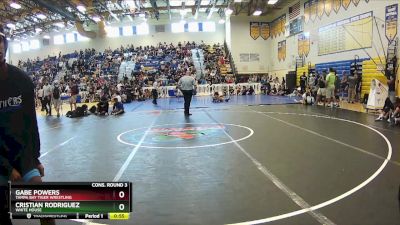 132 lbs Cons. Round 3 - Gabe Powers, Tampa Bay Tiger Wrestling vs Cristian Rodriguez, White House