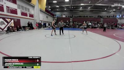 132 lbs Cons. Round 6 - Mason Reece, Hamilton High School vs Jayden Rodriguez, Spring Valley