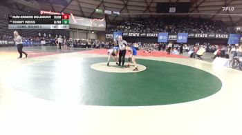 Boys 4A 150 lbs Cons. Round 2 - Tommy Weiss, Glacier Peak vs Bum-Erdene Boldsukh, Tahoma