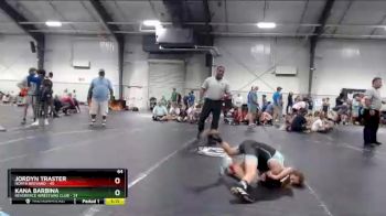 64 lbs Round 3 (8 Team) - Kana Barbina, Reverence Wrestling Club vs Jordyn Traster, North Brevard