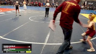 75 lbs Semis & 1st Wrestleback (8 Team) - Masen Skoblik, Wabasso vs Lucas Stevens, Farmington