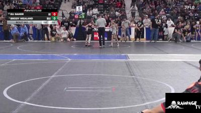73 lbs Cons. Round 1 - Eli Baker, Hoxie Kids vs Brody Wealand, MAC