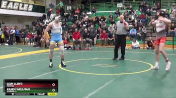 175 lbs Semifinal - Kasen Wellman, AYERSVILLE vs Liam Lloyd, MENTOR