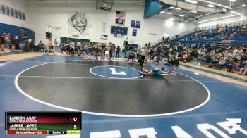 98 lbs Cons. Round 3 - Landon Asay, Lovell Middle School vs Jasper Lopez, Lovell Middle School