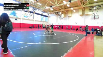 130 lbs Cons. Round 2 - Madeline Tamanaha, Mark Keppel vs Jaylene Lopez, Cajon