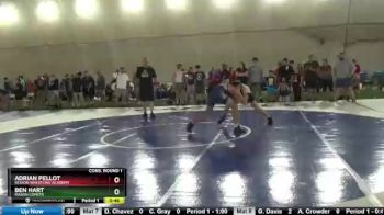 148 lbs Cons. Round 1 - Adrian Pellot, Region Wrestling Academy vs Ben Hart, Mason Comets