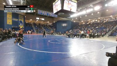 113 lbs 7th Place Match - Paden Alyea, Skyline vs Benjamin Donato, Caesar Rodney