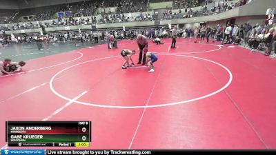 80 lbs Champ. Round 2 - Gabe Krueger, Wisconsin vs Jaxon Anderberg, Minnesota