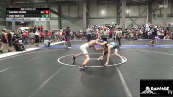 110 lbs Quarterfinal - Cannon Terry, Augusta vs Colt Heston, Lawrence Elite