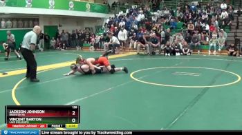 126 lbs Cons. Round 7 - Vincent Barton, Lake (Millbury) vs Jackson Johnson, Brighton HS