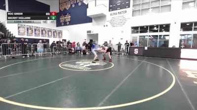 126 lbs Cons. Round 3 - Mickey Holland, Alta Loma vs Roc Greer, Murrieta Valley