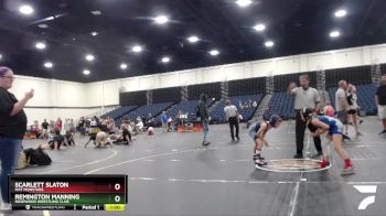 60-70 lbs Round 5 - Remington Manning, Rosewood Wrestling Club vs Scarlett Slaton, Mat Monstars