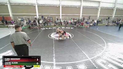 132 lbs Quarterfinal - Cache Olson, Westlake vs Curg Siddoway, Uintah