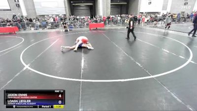 120 lbs Cons. Round 2 - Jaxon Ennis, Team Nazar Training Center vs Loagn Liegler, Askren Wrestling Academy