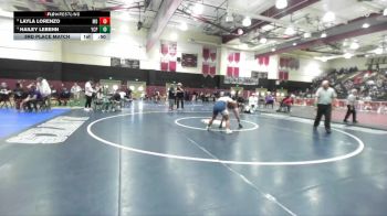 155 lbs 3rd Place Match - Layla Lorenzo, Mater Dei vs Hailey Lebehn, Yucaipa